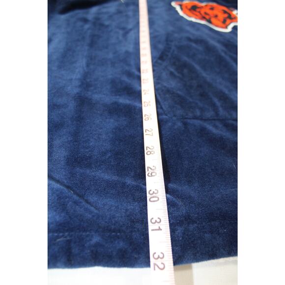 Chicago Bears Sherpa Hoodeez Wearable Blanket Hoodie OS Navy White NFL - Picture 12 of 12